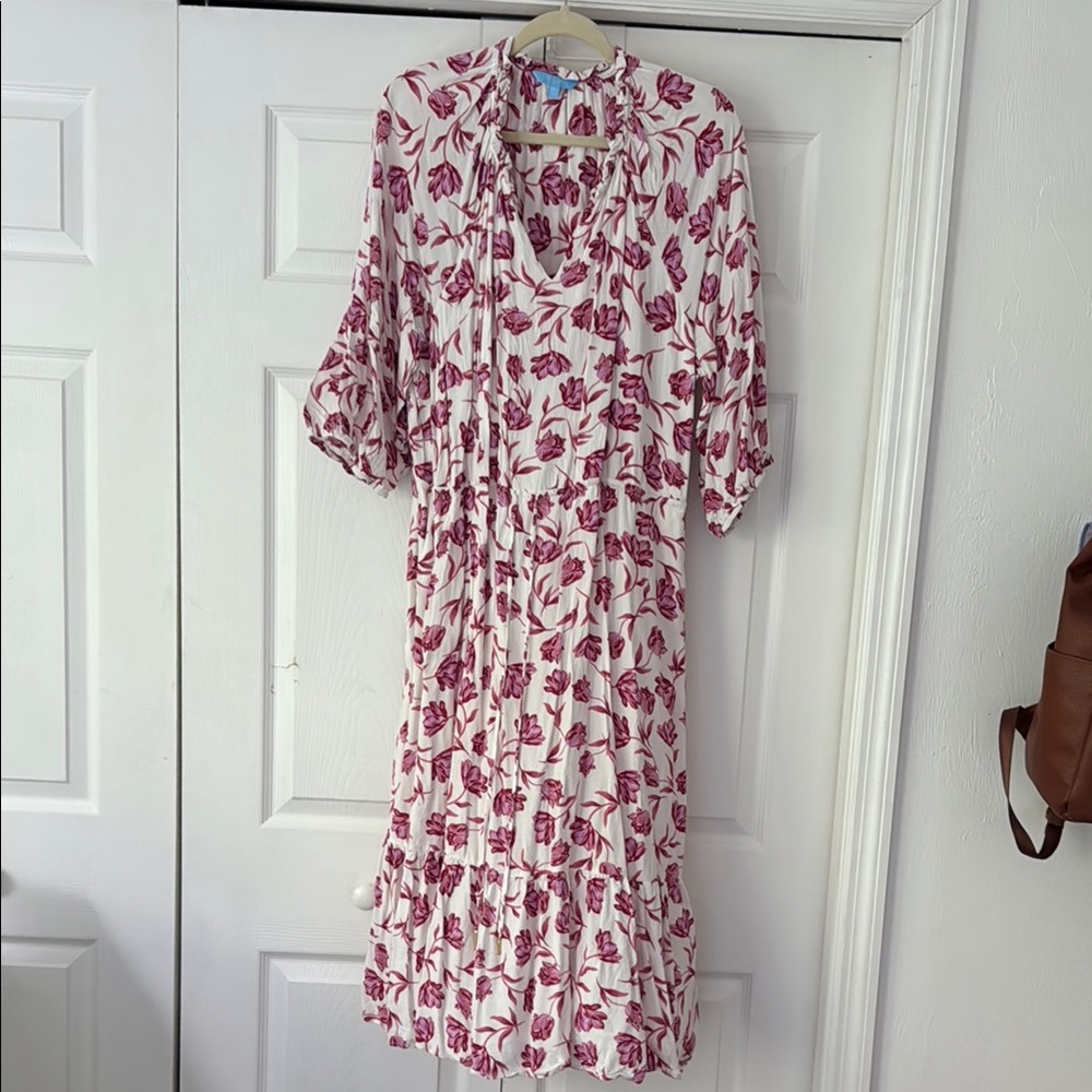 Draper James RSVP Floral Pink and White Women's Dress
